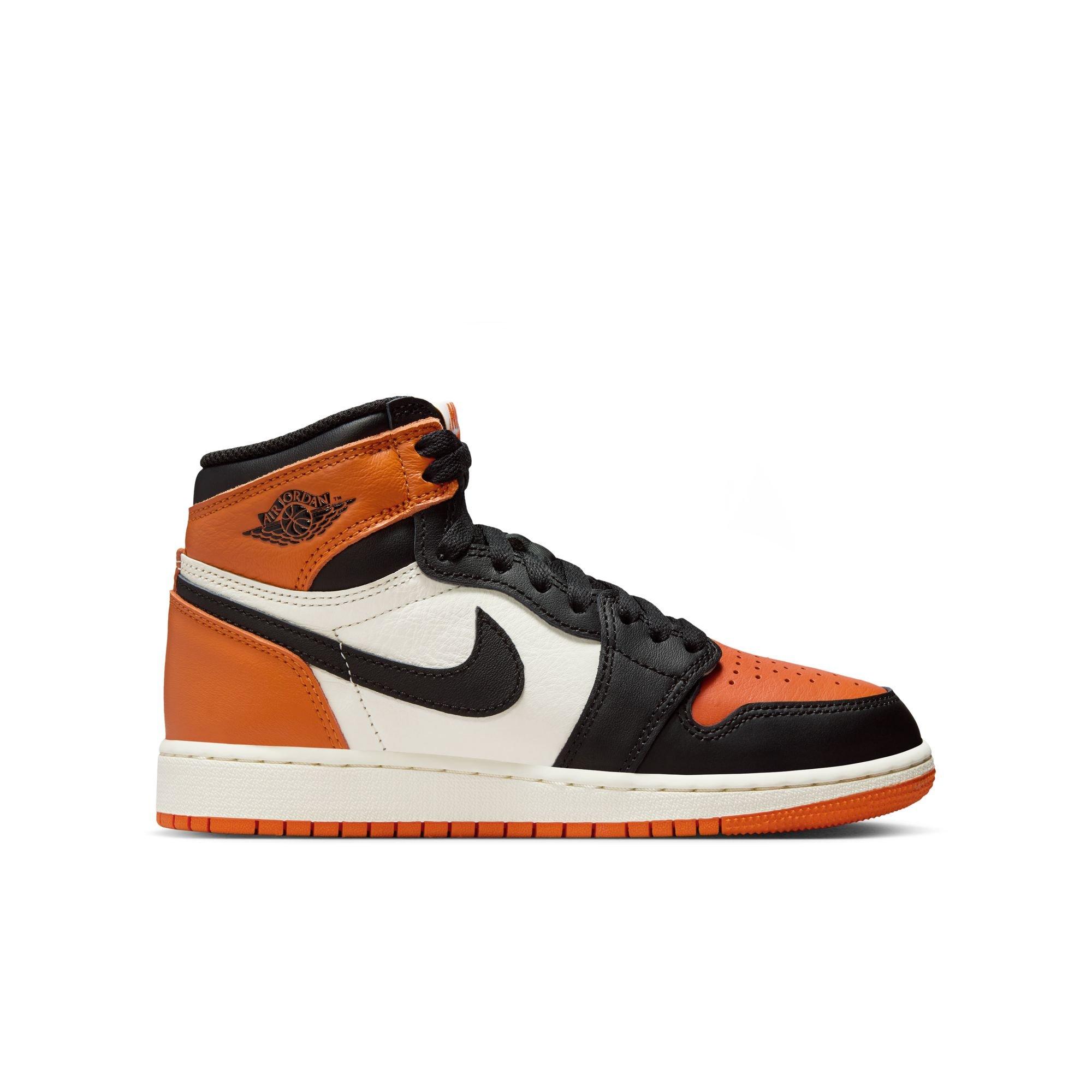 Leather High-Top Jordan 1 Retro OG Kids' Sneakers | Hibbett